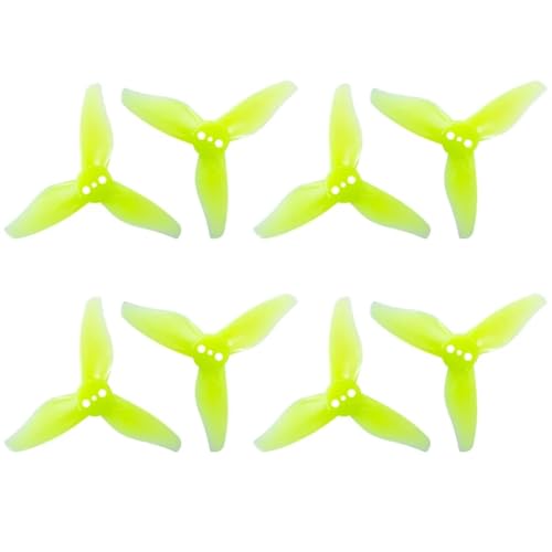 KRLAZdN 24 Paar 2 Zoll 3 Propeller kompatibel mit 1105 1108 Motoren RC Drone FPV Racing Zahnstocher Modell Hurricane 2023s 2023 2x2,3(2023 1.5mm Green) von KRLAZdN