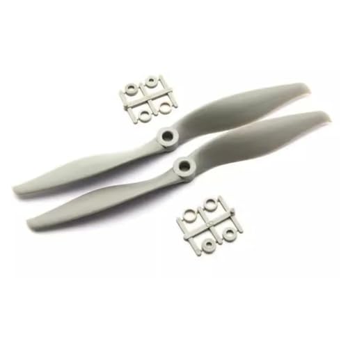 KRLAZdN 2er-Pack graue RC-Drohnenpropeller aus Nylon, kompatibel mit den Modellen 1070, 1155, 1170, 1260, 1280, 6040, 7050, 9060, 1050, 1060(Grey-10x5 inch) von KRLAZdN