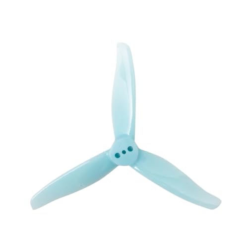 KRLAZdN 3016 Propeller 1,5 m 2 mm Loch 3 Zoll 3-CW CCW Requisiten kompatibel mit 3 Zoll FPV Racing Drone 2 Paar 4 Stück(1.5mm Blue) von KRLAZdN