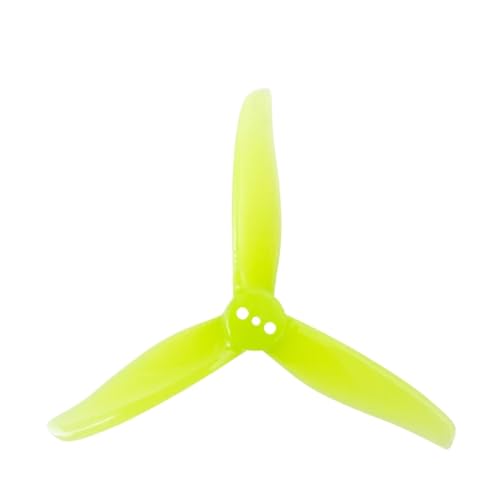 KRLAZdN 3016 Propeller 1,5 m 2 mm Loch 3 Zoll 3-CW CCW Requisiten kompatibel mit 3 Zoll FPV Racing Drone 2 Paar 4 Stück(2mm Yellow) von KRLAZdN