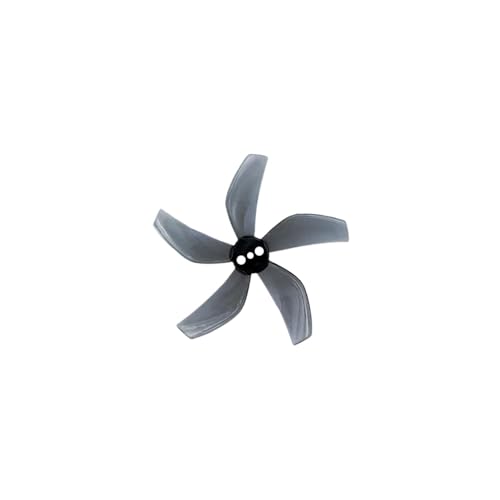 KRLAZdN 4 Paar D51 2020 2 x 2 x 5 2 Zoll 50,3 mm 5 PC-Propeller 1,5 mm kompatibel mit RC FPV Racing Freestyle Tinywhoop BETA85X Drohne(Clear Gray) von KRLAZdN