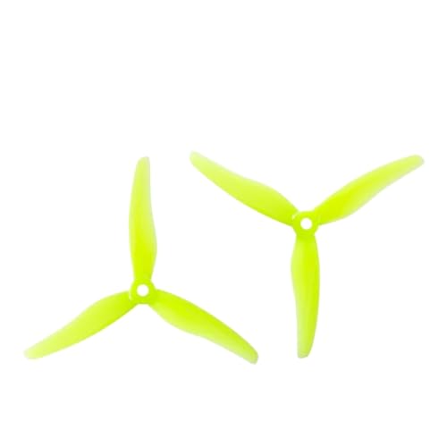 KRLAZdN 4 Paar Hurricane 51433 3 Propeller kompatibel mit 2206 2306 Motoren RC Drone FPV Racing Zubehör(4 Pairs Yellow) von KRLAZdN