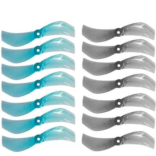 KRLAZdN 40 mm 1610 2-Propeller RC FPV Racing Freestyle Tinywhoop Drohnen kompatibel mit DIY-Ersatzteilen 1 mm 1,5 mm(8Pairs 1.5mm Blue) von KRLAZdN