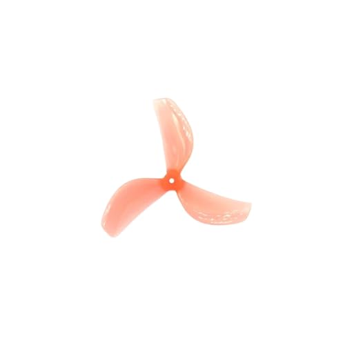 KRLAZdN 45 mm 3-Propeller 1 mm 1,5 mm kompatibel mit RC FPV Racing Freestyle 1,8 Zoll Cinewhoop Toothpick Drohnen DIY Teile 4 Paar 8 Stück(8pcs 45MM Pink 1.5mm) von KRLAZdN