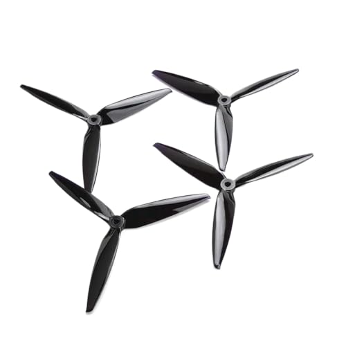 KRLAZdN 4PCS 7040 Polycarbonat 7X4X3 Propeller CW CCW Kompatibel mit 7 Zoll 8 Zoll FPV RC Drone(Black) von KRLAZdN