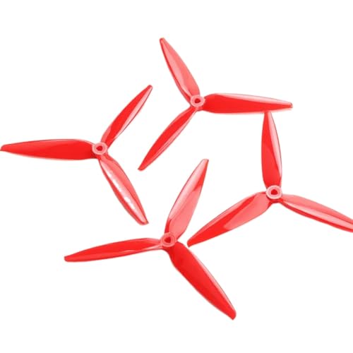 KRLAZdN 4PCS 7040 Polycarbonat 7X4X3 Propeller CW CCW Kompatibel mit 7 Zoll 8 Zoll FPV RC Drone(Red) von KRLAZdN