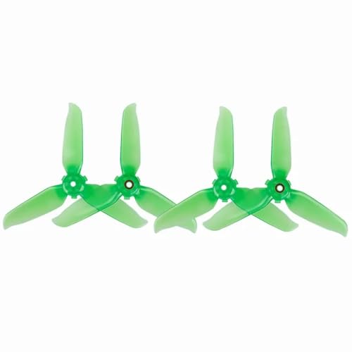 KRLAZdN 4er-Pack 5328S-Schnellspannpropeller, kompatibel mit FPV-Combo-Ersatz Kompatibel mit FPV-Drohnenzubehör(2 Pairs Green) von KRLAZdN