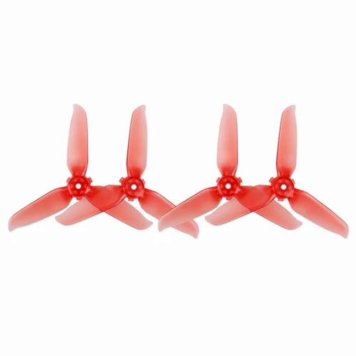 KRLAZdN 4er-Pack 5328S-Schnellspannpropeller, kompatibel mit FPV-Combo-Ersatz Kompatibel mit FPV-Drohnenzubehör(2 Pairs red) von KRLAZdN