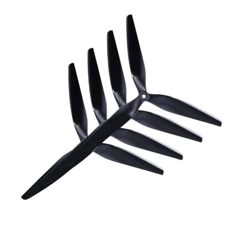 KRLAZdN 4er-Pack Macroquad-Propeller 10X5X3 9X5X3 1050 9050 10 Zoll 9 Zoll 8 Zoll 3 Tri-Schwarzes, kohlenstoffverstärktes Nylon, kompatibel mit ähnlichen Drohnen(4pcs 10X5X3 10 inch) von KRLAZdN