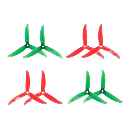 KRLAZdN 5 Zoll 3 PC Propeller kompatibel mit FPV Freestyle Quadcopter Racing Drone Vanover 5136 5,1X3,6X3 DIY Teile(4 Pair 51366 Holiday) von KRLAZdN