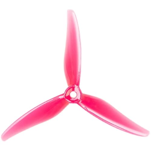 KRLAZdN 51466 V2 5 Zoll 3 Tri-Propeller Requisiten FPV Racing Drone kompatibel mit bürstenlosen Motoren 4PCS 2Paare erhältlich in 6 Farben Gelb(2Pairs Pink) von KRLAZdN