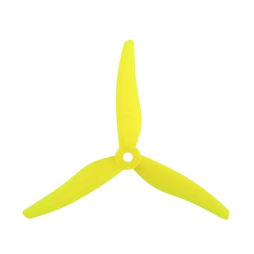 KRLAZdN 51466 V2 5 Zoll 3 Tri-Propeller Requisiten FPV Racing Drone kompatibel mit bürstenlosen Motoren 4PCS 2Paare erhältlich in 6 Farben Gelb(2Pairs Yellow) von KRLAZdN