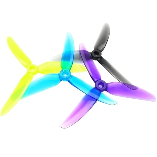 KRLAZdN 5x4,3x3 V2S 3 Propeller 5 Zoll FPV Drohne kompatibel mit Renndrohnen DIY Teile 4 Stück pro Beutel(Mix 4 Bags) von KRLAZdN