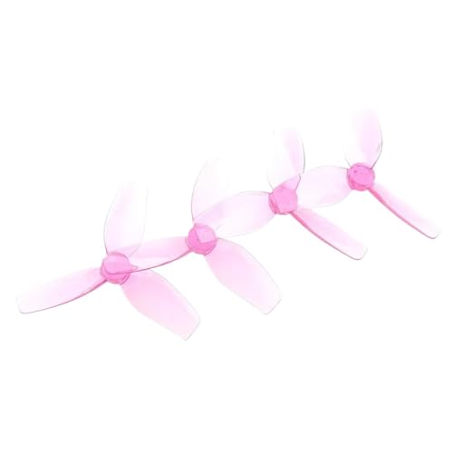 KRLAZdN 8 Paare DT76MMX3V2 76mm 3-PC Propeller kompatibel mit RC Freestyle 3 Zoll Cinewhoop Drohnen Cinebot30 DIY Teile(12 Pairs Pink) von KRLAZdN