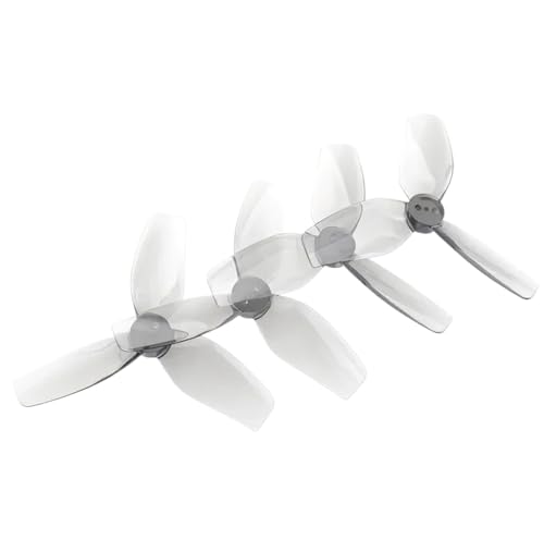 KRLAZdN 8 Paare DT76MMX3V2 76mm 3-PC Propeller kompatibel mit RC Freestyle 3 Zoll Cinewhoop Drohnen Cinebot30 DIY Teile(8 Pairs Gray) von KRLAZdN