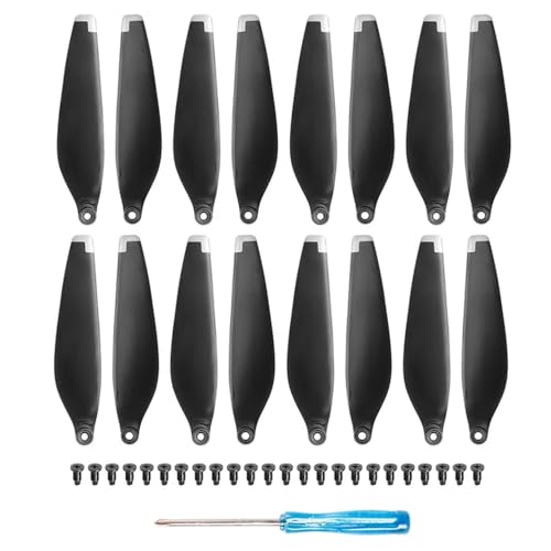 KRLAZdN 8 bis 16 Stück leichte Propellerschrauben mit Schnellverschluss, kompatibel mit 3 Drohnenzubehörteilen(16 pcs Sliver) von KRLAZdN