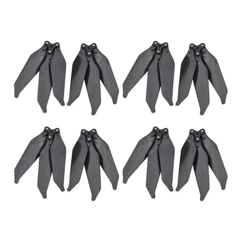 KRLAZdN 8331F CF Kohlefaser-Propeller Pro, kompatibel mit klappbarem, geräuscharmem Lüfter zur Geräuschreduzierung, 4/8 Stück(3 Blade 8pcs) von KRLAZdN