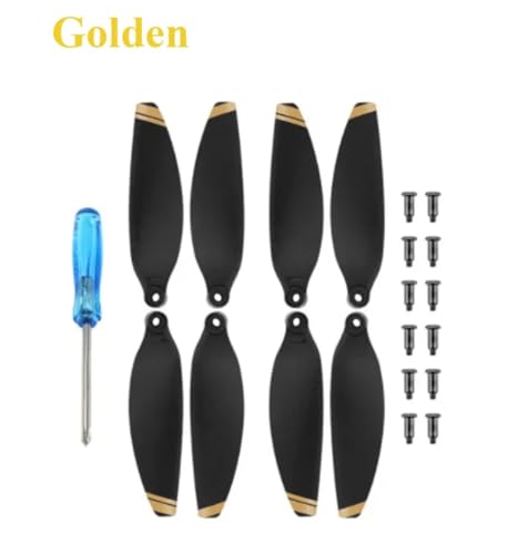 KRLAZdN 8Pcs 4726FM Propeller Kompatibel Mit 2 2 SE Drone Leichter Ersatz Kompatibel mit SE Ersatzteile(8pcs golden) von KRLAZdN