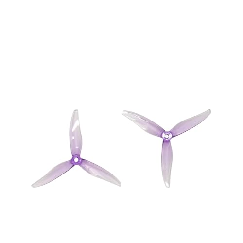 KRLAZdN FPV-Drohne, 5-Zoll-Propeller, 5128 Freestyle-Requisiten, 4er-Pack, 2 CW und 2 CCW, kompatibel mit Multi-Rotor-Drohnen(Purple 2 Bags) von KRLAZdN