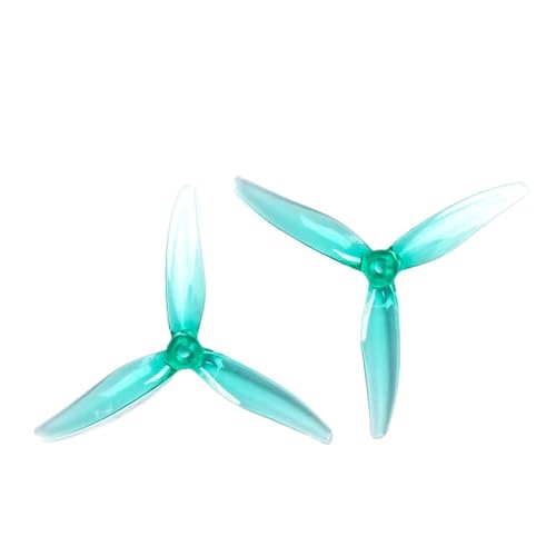 KRLAZdN Hurricane 5127 5 Zoll 3 Rennpropeller, kompatibel mit FPV-Drohnen, 4er-Pack(Green 2 Packs) von KRLAZdN