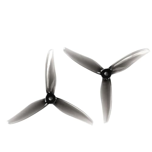 KRLAZdN Hurricane 5127 5 Zoll 3 Rennpropeller, kompatibel mit FPV-Drohnen, 4er-Pack(Grey 2 Packs) von KRLAZdN