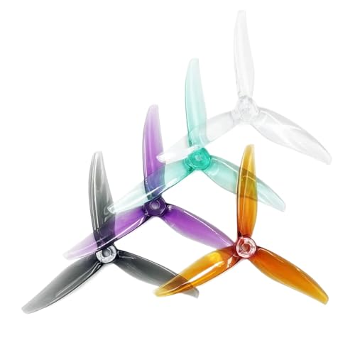 KRLAZdN Hurricane 5127 5 Zoll 3 Rennpropeller, kompatibel mit FPV-Drohnen, 4er-Pack(Mix 5 Packs) von KRLAZdN