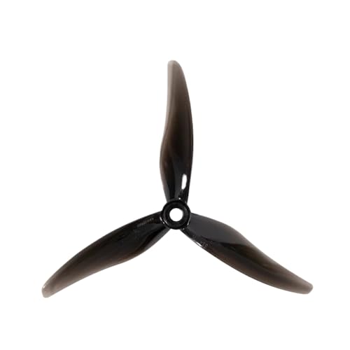 KRLAZdN Hurricane 51477 5,1 x 4,77 x 3 3-teiliger Propeller, kompatibel mit RC FPV Racing Freestyle 5-Zoll-Drohnen, Ersatz-DIY-Teile, 2 Paar(2Pairs Black) von KRLAZdN