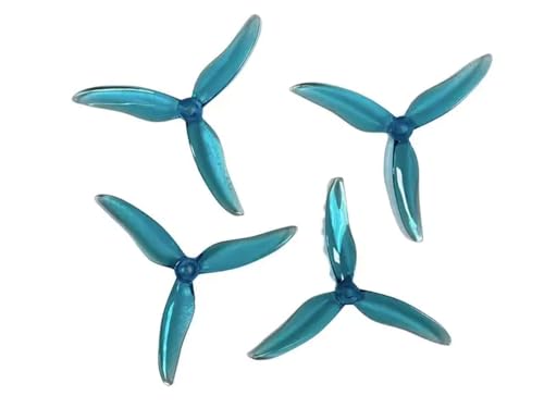 KRLAZdN Hurricane 51499 5 Zoll 3-Propeller 4PCS 2Pairs kompatibel mit RC Drone FPV Racing Freestyle 2207 2306 Motor Nazgul5 LAL5(Transparent Blue) von KRLAZdN