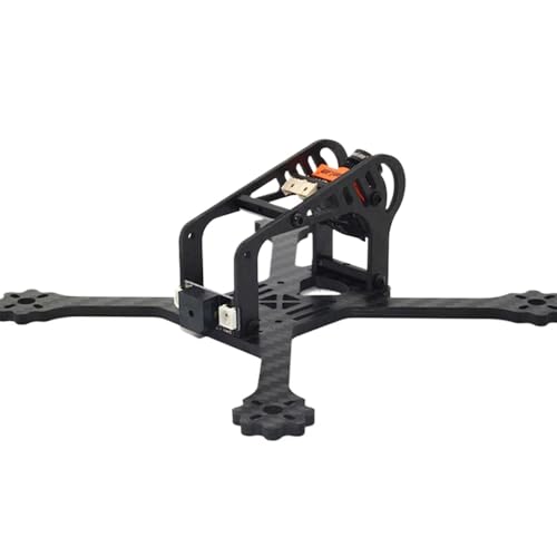 KRLAZdN JMT 3-Zoll-Carbonfaser-Quadcopter-Rahmensatz, FPV-Renndrohne, kompatibel mit 1106, 1306, 1407, 1506-Motoren, 135 mm Radstand(with LED and Buzzer) von KRLAZdN