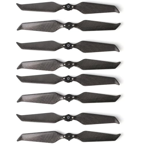 KRLAZdN Kohlefaser-Propeller, geräuscharm, kompatibel mit 2 Pro Zoom Drone Quick Release 8743 Prop-Zubehör, Flügel-Ersatzteile, 4/8er-Pack(8743F-8pcs) von KRLAZdN