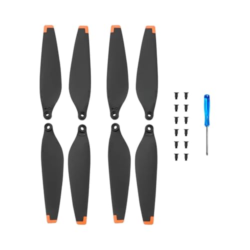 KRLAZdN Leichter 6030F Propeller 3 mit Schrauben, kompatibel mit Drohnenflügel, einfach zu installierendes Ersatzteilzubehör(Orange 2 Pairs) von KRLAZdN