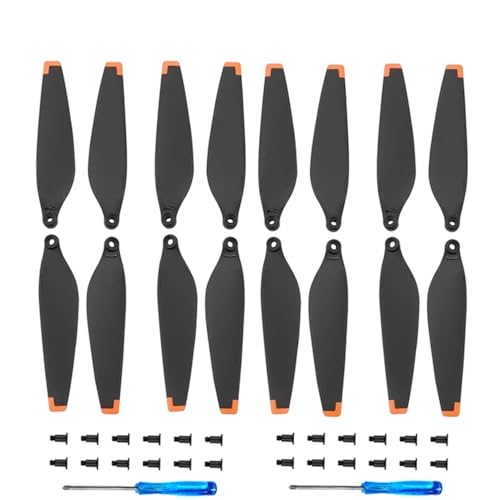 KRLAZdN Leichter 6030F Propeller 3 mit Schrauben, kompatibel mit Drohnenflügel, einfach zu installierendes Ersatzteilzubehör(Orange 4 Pairs) von KRLAZdN