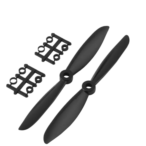 KRLAZdN Schwarze Propeller Requisiten 2 Stück CW CCW kompatibel mit Quadcopter-Modellen 5030 5045 6030 6045 8045 6x4,5 Kompatibel mit QAV250(2Pcs 6045 Propeller) von KRLAZdN