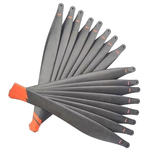 KRLAZdN T40 T50 Kohlefaser-Nylon-Paddelpropeller Oberer 5413U Unterer 5415L CW CCW Kompatibel mit landwirtschaftlichen Pflanzendrohnen(T40 Black 16 pcs) von KRLAZdN