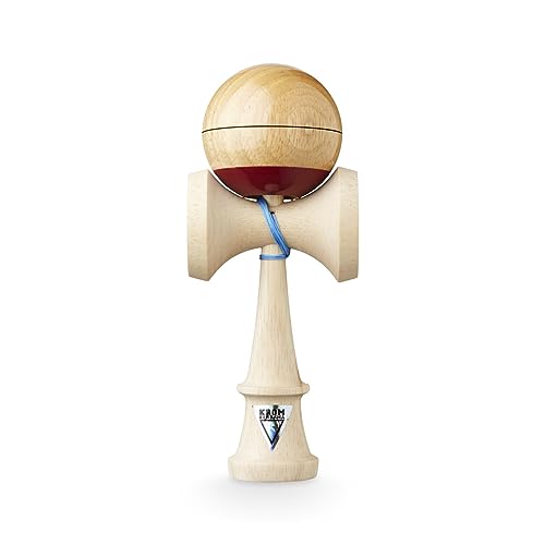 KROM Kendama Nihon NI - aus Holz für Anfänger und fortgeschrittene Spieler - Nihon NI - Geschicklichkeitsspiel für drinnen und draußen - Holzspielzeug mit Schnur und Kugel von KROM