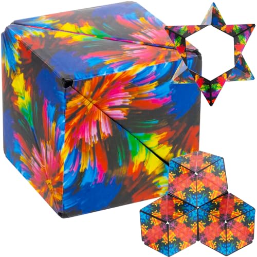 Fidgetwürfel Anti Stress Würfel 72 Formen Erweiterbar Spielzeug Magnetspiel Puzzle Box Fidget Toys Büro Schule Kinder Erwachsene 24743 von KRUZZEL