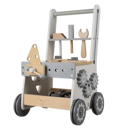 Kinder Werkbank Holz 3-in-1 – Werkstatt mit Werkzeugen & Aufbewahrung, Schiebewagen mit leisen Rollen, Sortierspiel & Schraubstock – ab 3 Jahren, abgerundete Kanten – Zubehör-Set – KRUZZEL Kinder Werkbank Holz 3-in-1 – Werkstatt mit Werkzeugen & Aufbewahrung, Schiebewagen mit leisen Rollen, Sortierspiel & Schraubstock – ab 3 Jahren, abgerundete Kanten – Zubehör-Set – KRUZZEL von KRUZZEL