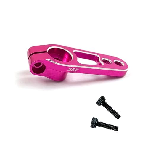 KRYDN 1 STÜCK Aluminium 25T Servo Horn Arme 25 Zähne Spline M3 Clamp Lenkung für Futaba Savox Power HD Motoren Sakura D4 RC Drift Autoteile ( Color : Pink ) von KRYDN