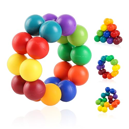 1 Stück Kinderberuhigungsspielzeug, kreatives Stressabbau-Spielzeug, neuartiges Spielzeug, vielseitiger Perlen-Entspannungsball, Tischspielzeug, geeignet für Jungen und Mädchen. Mehrfarbig von KRYMSON