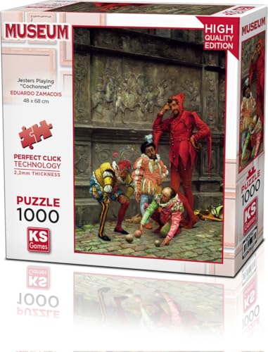 KS Puzzle 20662 - Jesters Playing Cochonnet - 1000 Teile Puzzle für Erwachsene von KS Games