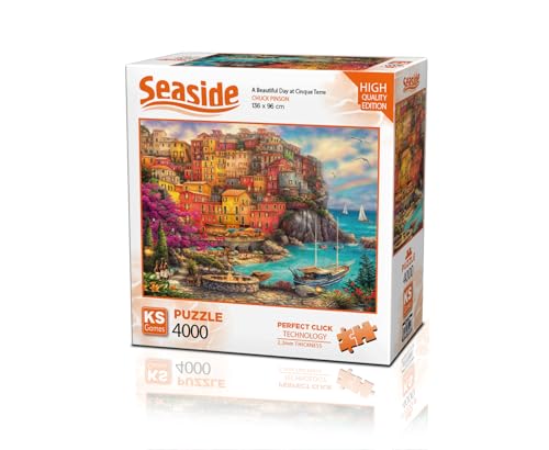 KS Games 23506 A Beautiful Day at Cinque Terre 4000 Teile Puzzle von KS Games