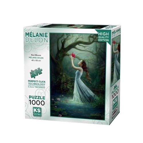 KS Puzzle 20682 - Red Bloom - 1000 Teile Puzzle für Erwachsene von KS Games