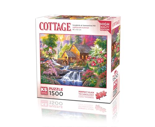 KS Puzzle 22027 - Singvögel bei Summertime Mill - 1500 Teile Puzzle für Erwachsene von KS Games