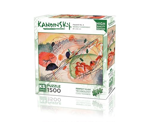 KS Puzzle 22031 - Aquarell No: 6-1500 Teile Puzzle für Erwachsene von KS Games