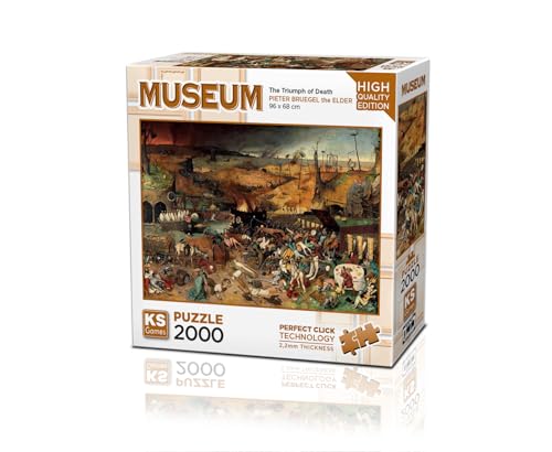 KS Puzzle 22524 - Der Triumph des Todes - 2000 Teile Puzzle für Erwachsene von KS Games