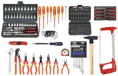 KS Tools 117.0195 Elektriker Werkzeug-Pilotenkoffer bestückt 195teilig von KS Tools