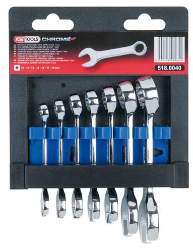 KS Tools 518.0040 518.0040 Ring-Maulschlüssel-Satz Schlüsselweite (Metrisch) 10 - 19mm von KS Tools