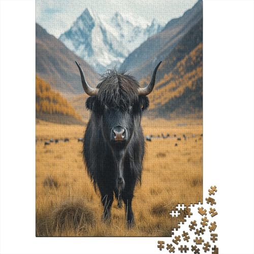 Hochlandrinder Puzzlespiel 1000 Teile Puzzle Für Erwachsene Und Kinder Ab 14 Jahren, Puzzle Erwachsenen Puzzlespi Puzzel 1000pcs (75x50cm) von KSIMOVERN