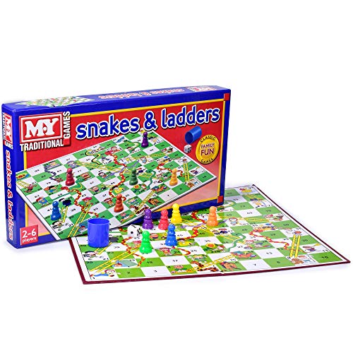 MY Schlangen und Leitern Brettspiel Traditionelle Kinder Spiele X 1 von M.Y