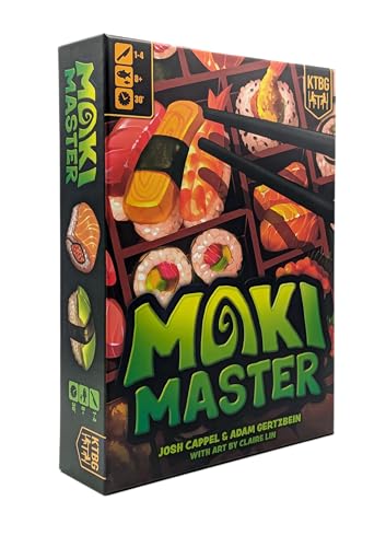 KTBG Maki Master Competitive Tile Placement Sushi Chef Kartenspiel – Kochen Sie Meisterwerke mit Stil – perfekt für Kinder ab 8 Jahren und Familienspielabend, für 1 bis 4 Spieler und 30 bis 60 Minuten von Kids Table Board Gaming